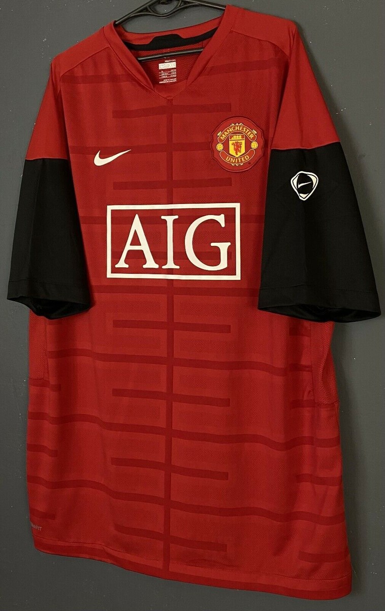 MEN NIKE MANCHESTER UNITED 2009/10 TRAINING FOOTBALL SOCCER SHIRT