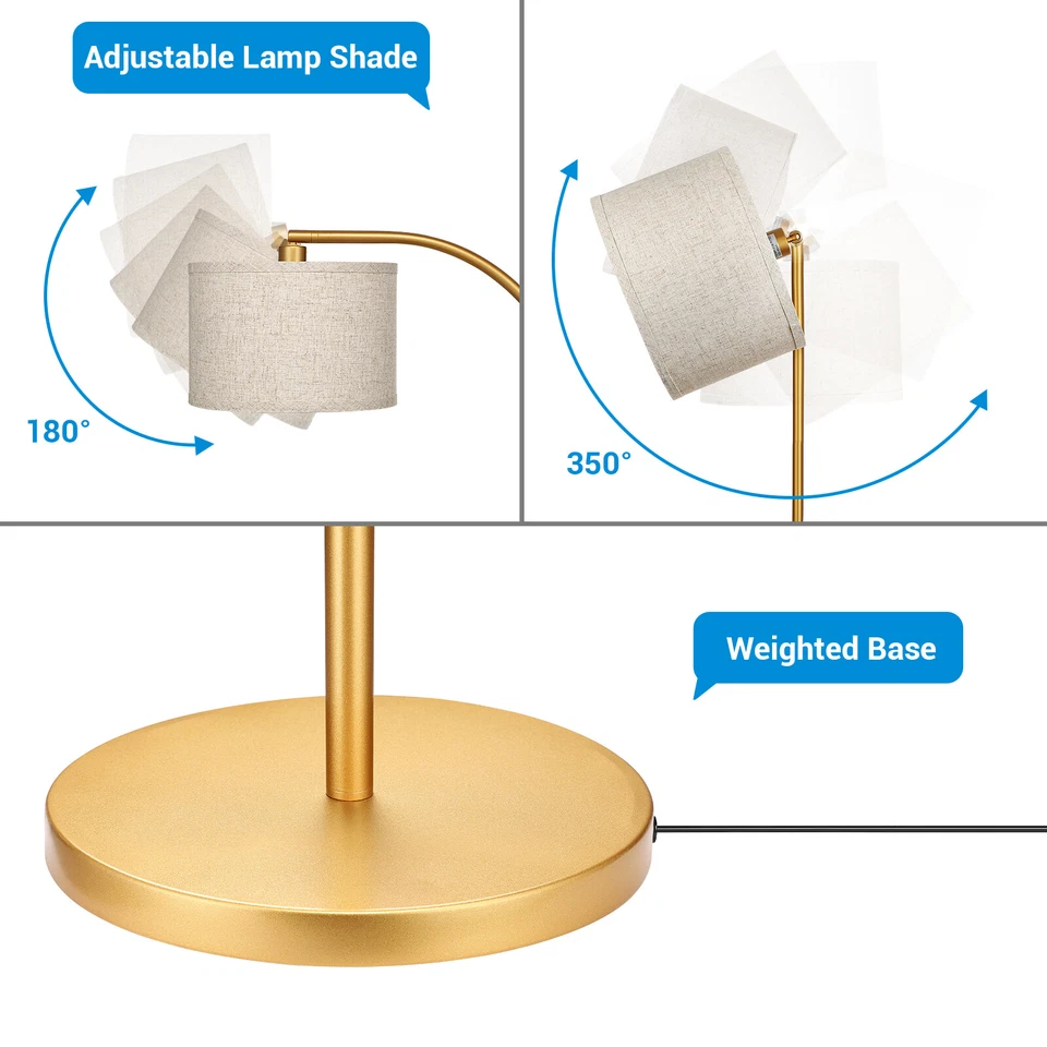 DEWENWILS Arched Floor Lamps Farmhouse Standing Tall Lamp Corner Reading Light - Image 4 of 4