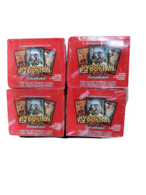4 box lot of Hyborian Gates Collectible Card Game box by Julie Bell ''VICTORIA''