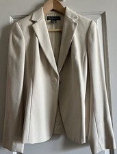 Banana Republic 100 Silk One Button Blazer Jacket Hidden Front Pockets Size 4