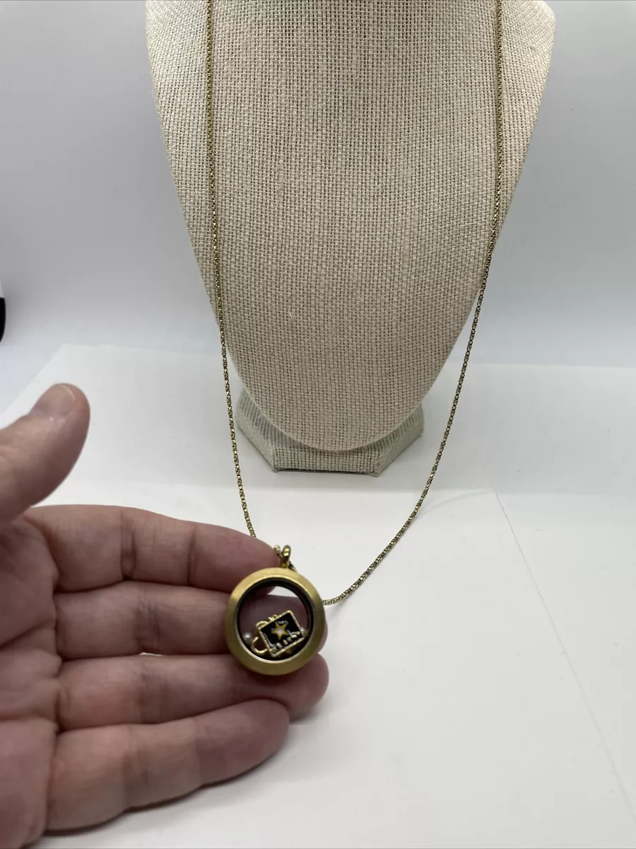 Vintage 24KGB Chain US Army Locket Necklace