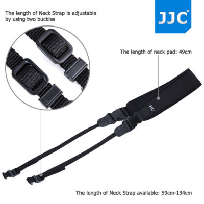 JJC Wide Neoprene Neck Strap With Quick Release For Canon Nikon Sony DSLR Camera - Foto 3