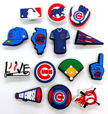 Chicago Cubs Shoe Charms 14pcs Baseball Cool Gift Accessories Set Lot