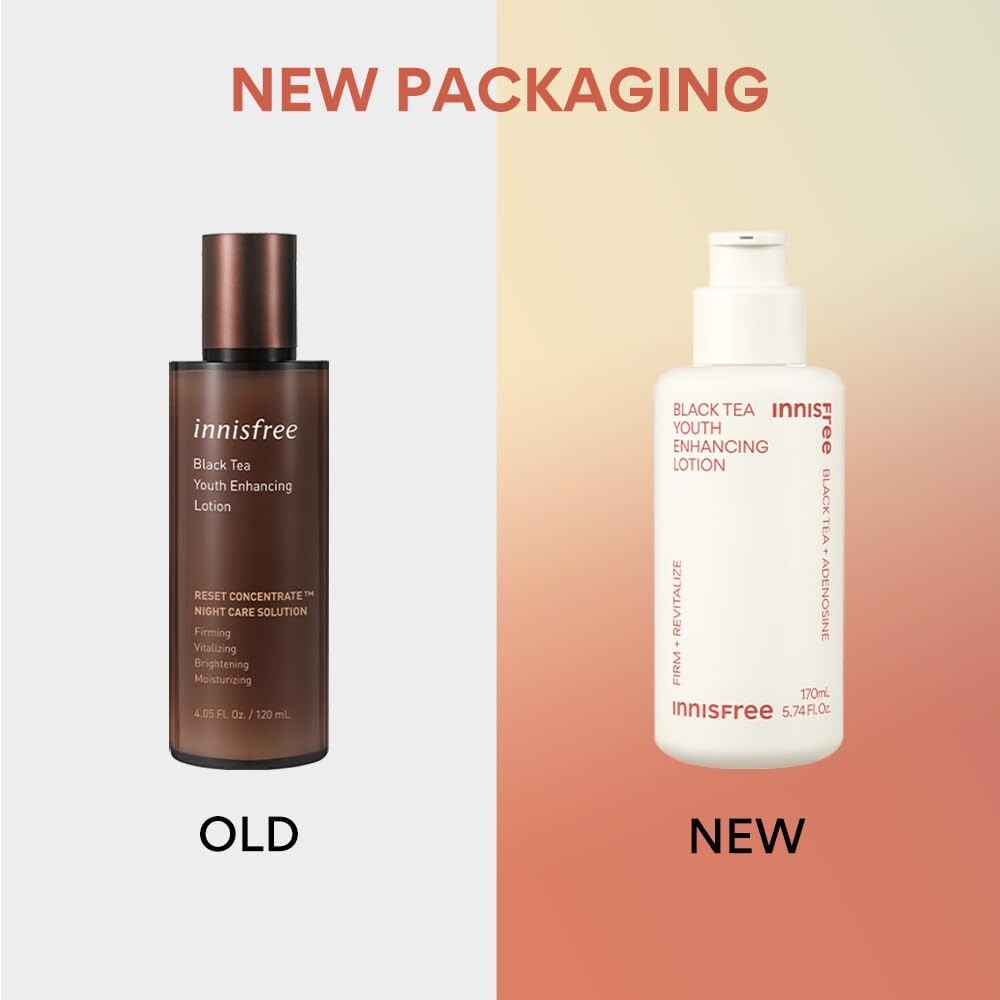 Innisfree Black Tea Youth Lotion - Lightweight & Non-Greasy 170ml