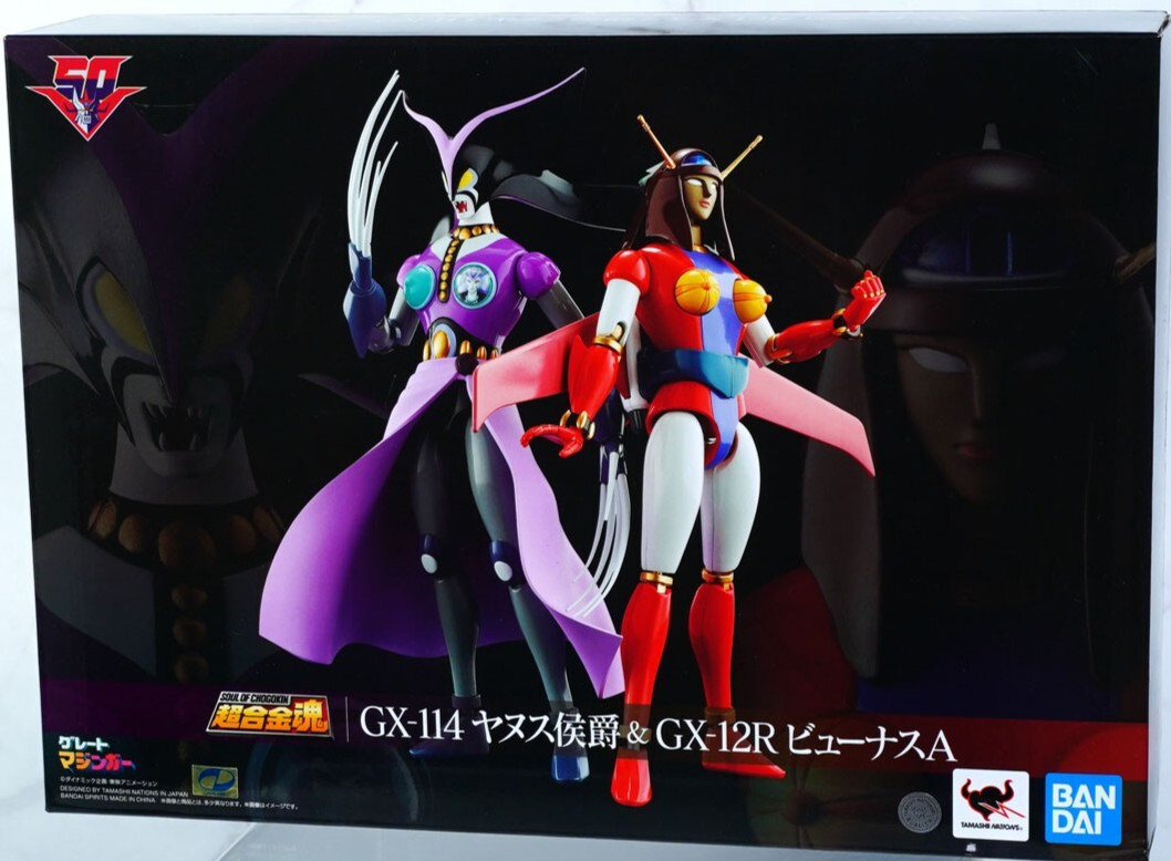 GX-114 Janus & GX-12R Venus A Mazinger Mazinga Soul Of Chogokin Bandai Tamashii