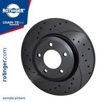 Rotinger 2X Bremsscheibe Hinten Ø295.7 Mm Voll Gelocht FüR BMW 1Er E81 118I