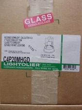 LIGHTOLIER C4P20MHGD RECESSED DOWNIGHT CALCULITE HID 4" PAR20 DOWNLIGHT TRIM WET