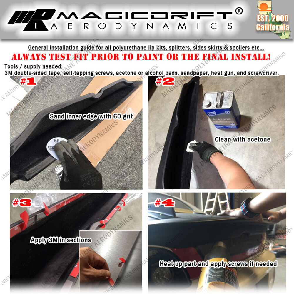 For 13-15 Honda Accord 4DR Sedan OE Style Front Bumper Apron Lip