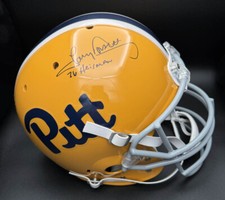 Tony Dorsett SIGNED Pitt Panthers F/S Helmet + 1976 Heisman  PSA/DNA AUTOGRAPHED