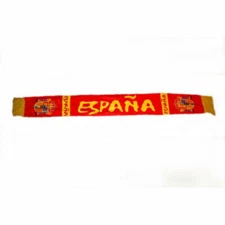 ESPANA SPAIN RED Country Flag  CRUSH FLEECE SCARF .. New