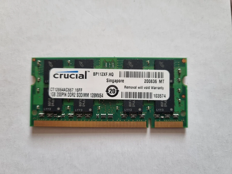 Crucial 1GB 200PIN DDR2 SODIUM 128MX64 - Image 4 of 4