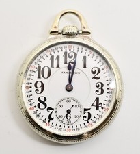 1926 Hamilton 21 Jewel Railroad Grade 14K Gold Filled Pocket Watch WATCH313