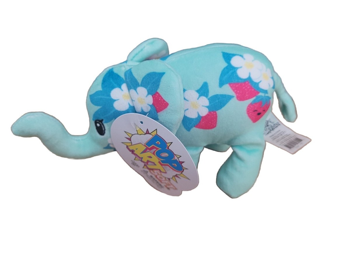 Pop Art Soft Elephant - Berry - Bean Filled Collectible Mystery