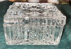 Vintage Crystal Clear Glass Ashtray Or Trinket Box — photo 3