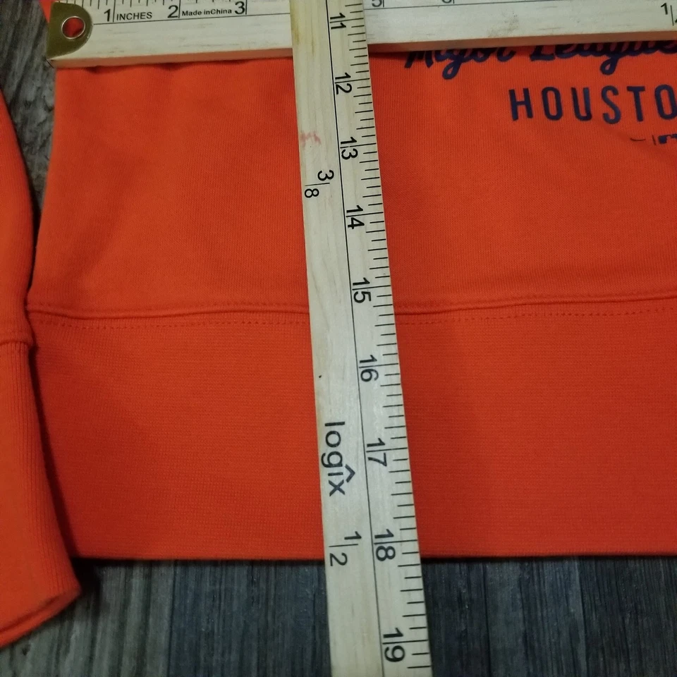 Youth Girls 10-12 Shirt MLB Houston Astros Sweatshirt Soft (Sample) Crop Top - Image 3 of 4