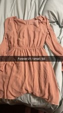 Pink Forever 21 Long Sleeve Dress