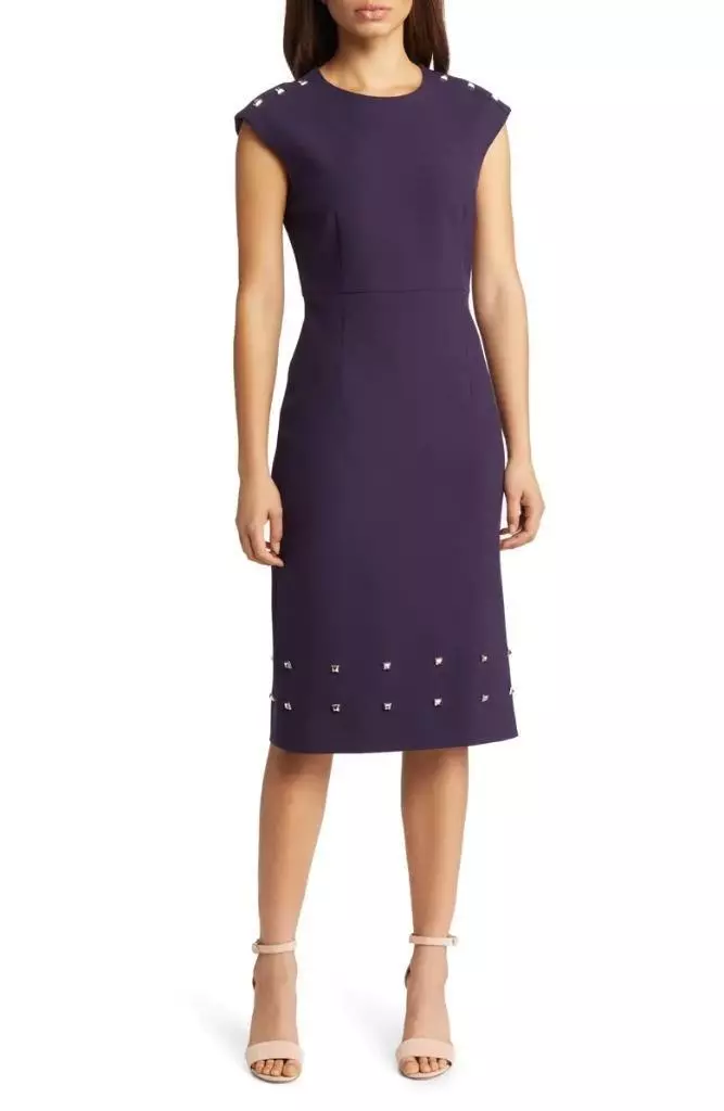 Plum sheath best sale dress