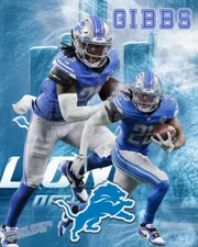 Detroit Lions Lithograph print of  Jahmyr Gibbs 2023