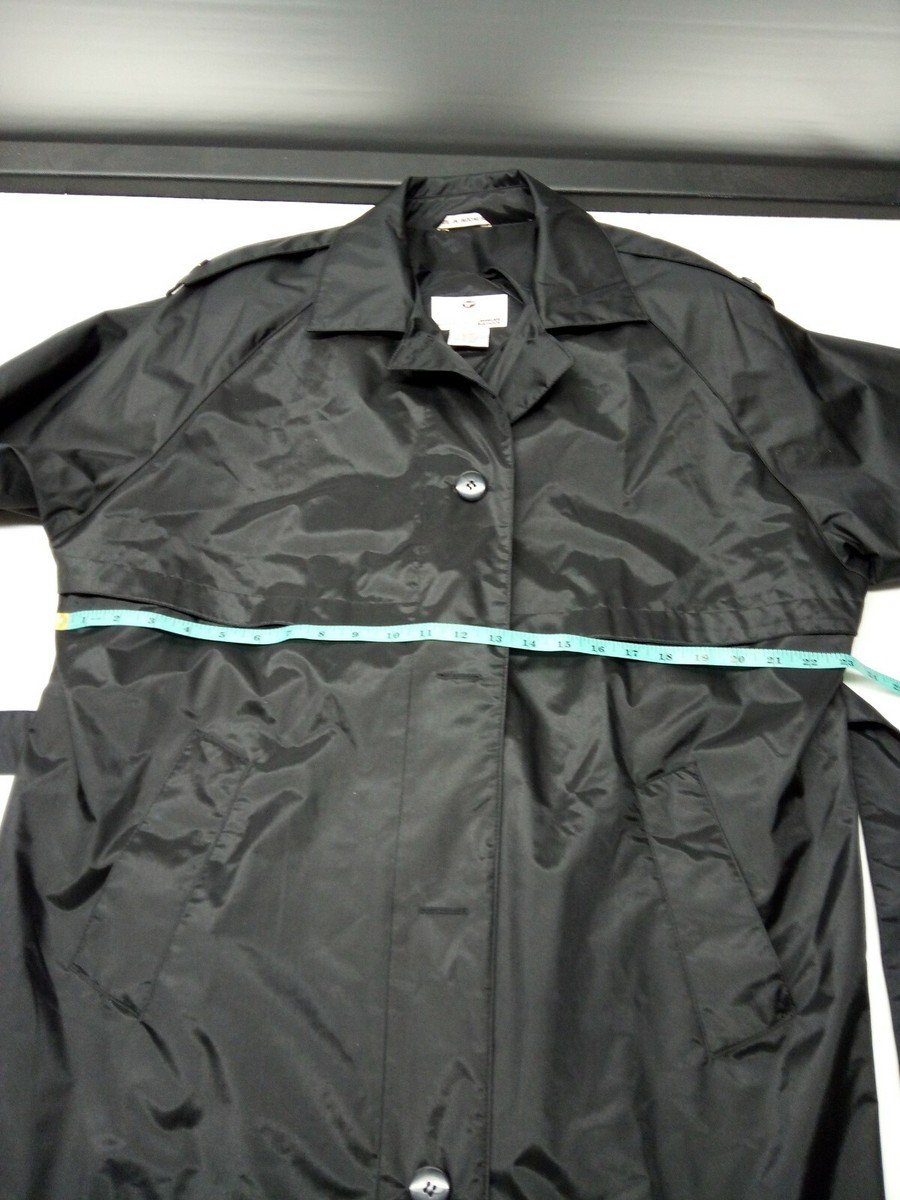Worthington Essentials Woman Rain Coat 20WP 20 Womens Petite Black View 3