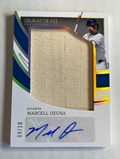2022 Panini Immaculate AUTO BAT SSP /10 MARCEL OZUMA GOLD