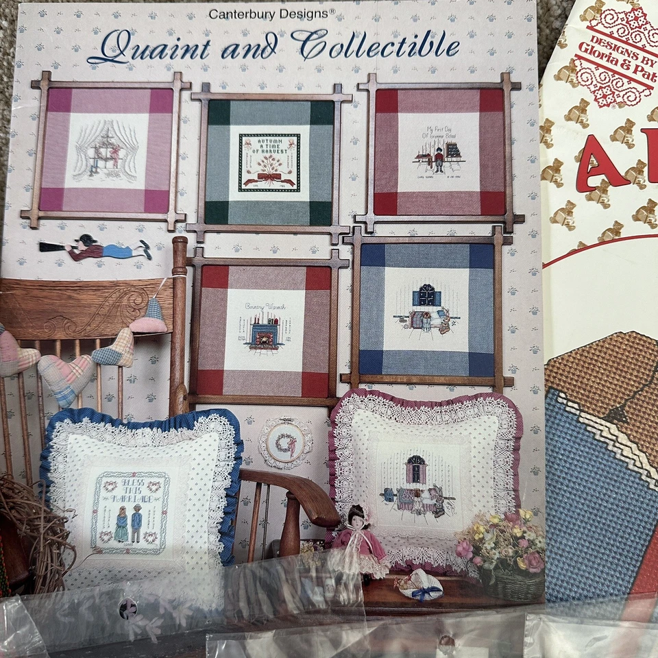 Quaint & Collectible Counted Crossstitch HopScotch Pkg Fabric Craft Color Block - Image 3 of 4