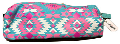 Smiggle Federmäppchen mit Reißverschluss Etui ''Brick Spirit'' blau und rosa. Nagelneu