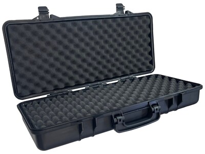 Airsoft Gun Case - Lockable Hard Case with Foam Padding for Rifles ~ 26 ...