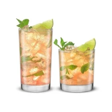 JoyJolt Alain Drinking Glasses set of 8 Highball Double Old Fashion JG10319