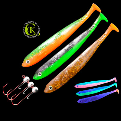 3x 13cm Balzer Shad Stint Kauli Ukel Soft Bait Rubber Fish Perch Zander Pike NEW