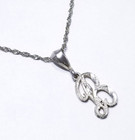 Sterling Silver Detailed Letter "B" Pendant 18" Necklace - 3.6 Grams