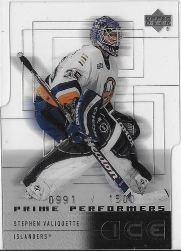 2000 Upper Deck Ice Stephen Valiquette #60 card