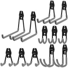 Lot de 12 crochets de rangement en acier robustes pour garage, v lo, chelle