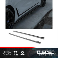 SIDE SKIRTS SPLITTERS (2PCS) IN GLOSS BLACK - FOR BMW I4 M-PACK G26 2021+