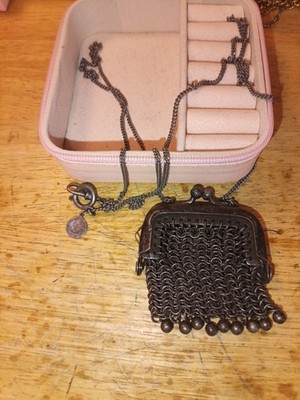 ALL SAINTS SPITALFIELDS WOMENS VINTAGE MESH BAG NECKLACE 