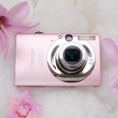 Pink Canon Ixus 80 IS Digital Camera Complete Package Vintage Y2k Cute Retro