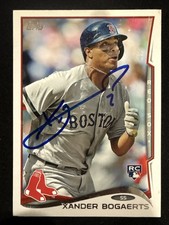 2014 Topps Xander Bogaerts Signed Short Print Rookie Card 133 Red Sox Auto RC SP