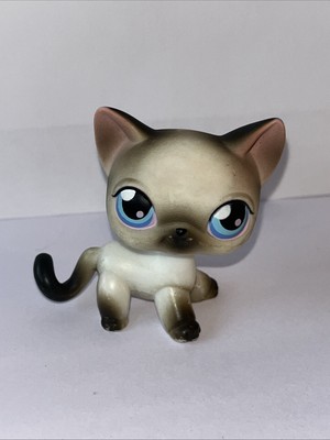 Littlest Pet Shop #5 Siamese Shorthair Cat Authentic LPS | eBay