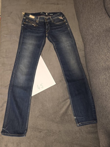Nr.45 Replay Alexiane Damen Jeans Straight W25 L32 Dunkelblau Neu Mit Etikett-image
