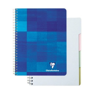Wirebound Notebook - Graph w/4 tabs 112 sheets - 8 1/4 x 11 3/4 - Sold Indivi...