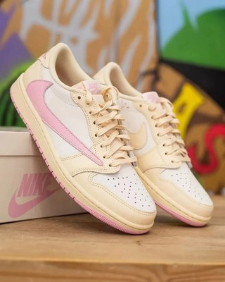 Jordan 1 Low Travis Scott Shy Pink