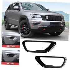 Truck Front Fog Lights Cover Trim Fog Lamp Replace 2017-2021 Grand Cherokee