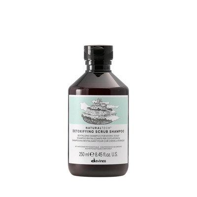 Davines Naturaltech Detoxifying Scrub Shampoo, Revitalizing & Deep Cleansing for
