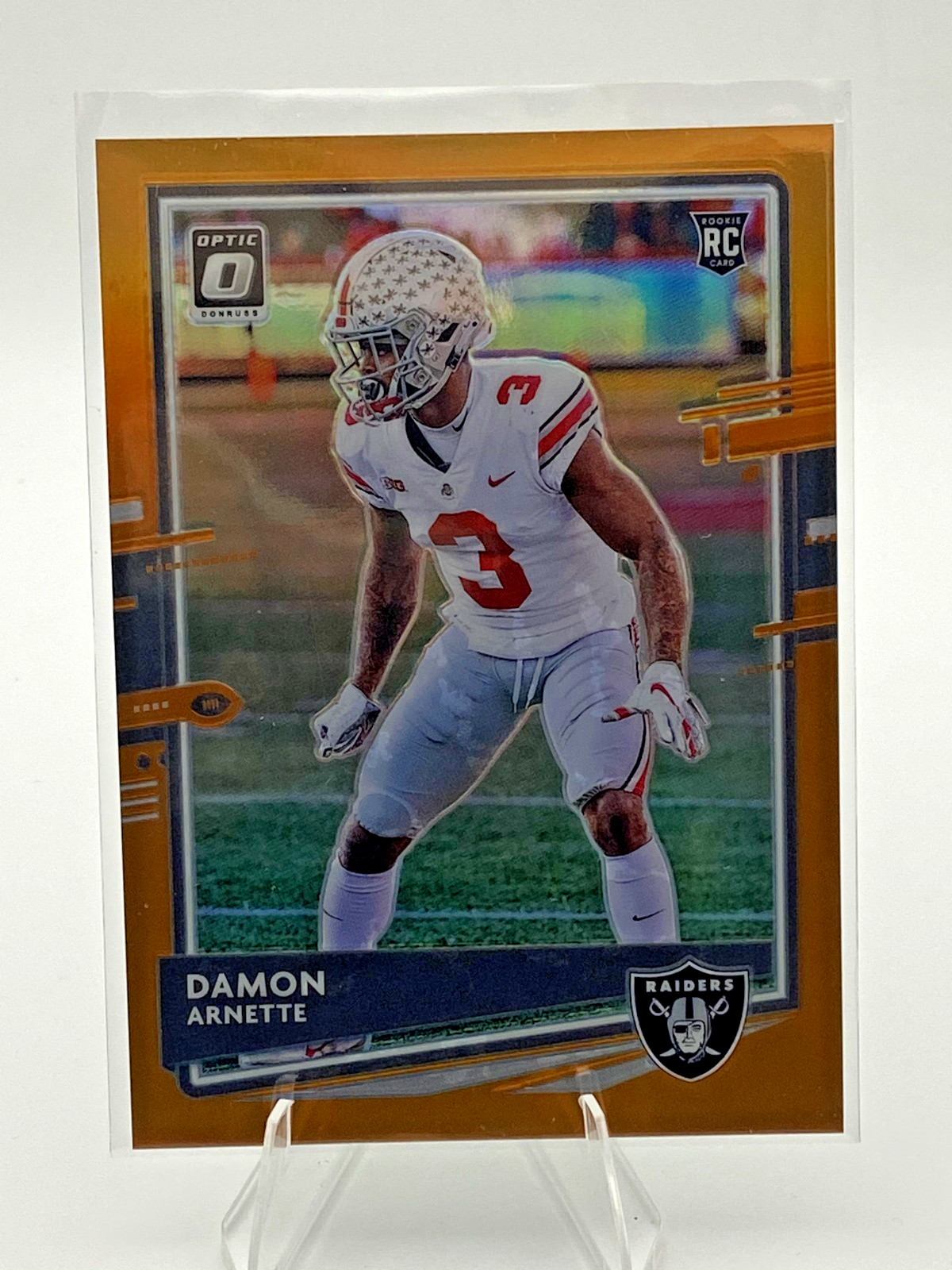 Damon Arnette Panini Donruss Optic #106 Orange