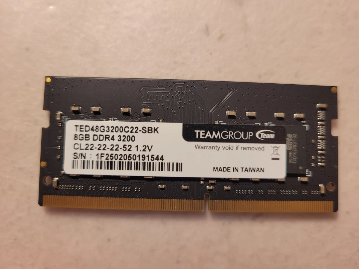Team Group DDR4 SDRAM 8 GB Total Capacity Memory (RAM) for sale | eBay