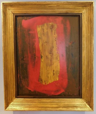 VTG Modern Cubist Abstract Expressionist Painting Scott Anderberg 24 x 18 ''