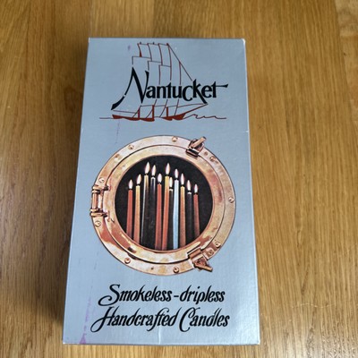 Vintage Nantucket Smokeless-dripless Handcrafted Candles Harvest Gold USA Made