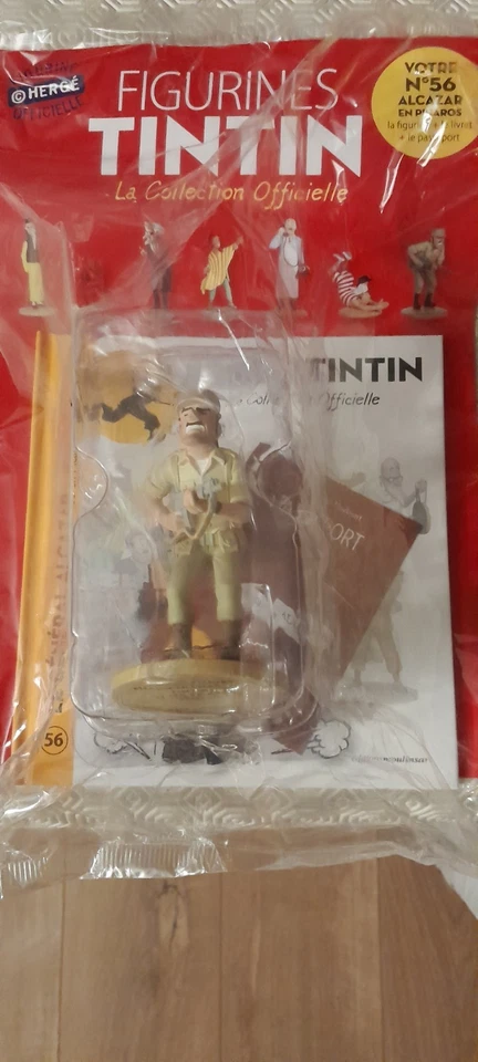 FIGURINE TINTIN COLLECTION OFFICIELLE LE GENERAL ALCAZAR EN PICARO NUMERO 56 - Photo 1/1