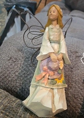 Vintage Angel En Provence By Innovation 7 Inch Wire Wings Medium Figure GB