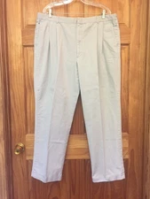 BROOKS BROTHERS Men’s Pleated Chino Pants Made in USA Vintage Size 42