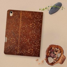 iPad Air 13" M4 Case - 2026 - With Pencil Holder -Sleep/Wake - Genuine Leather